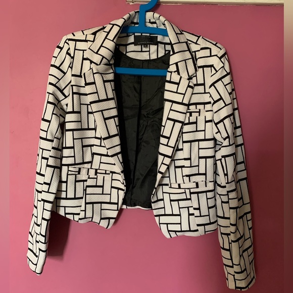 Only Jackets & Blazers - ONLY jacket Black and White jacket Blazer Jacket Short Jacket Size 38
